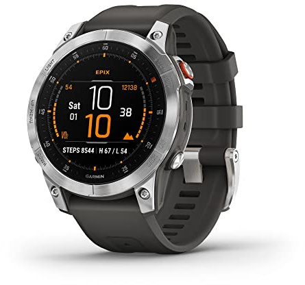 Garmin epix Gen 2, Reloj Inteligente Activo, Pantalla AMOLED con Pantalla táctil, Reloj de Aventura con características avanzadas, Acero Pizarra