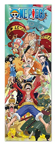 Grupo Erik: Poster Personaggi One Piece - 53x158cm, Carta Lucida Gadget Camera da Letto, Decorazione Murale Anime