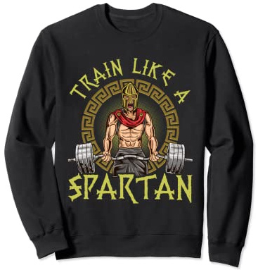 Spartan Weightlifting Bodybuilder Warrior Beast Gym Workout Sweatshirt