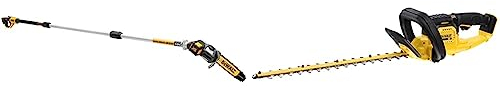 Dewalt 18V Akku-Hochentaster DCMPS567N (bürstenlos, bis zu 3 Meter Arbeitslänge, Schwertlänge 20cm, ohne Akku & Ladegerät) & bürstenlose Akku-Heckenschere/Strauchschere (18V), ‎DCMHT563N-XJ