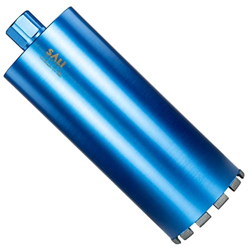 SALI Wet Diamond Core Drill Bits 6/152mm Diameter, 15/380mm Drilling Depth Concrete Core Drill Bit, 1-1/4-7 Thread Core Bit Turbo Laser-Welded Segments with Rebar, Brick, Block, Masonry, Stone
