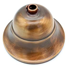 prometeo electronics Rosone gigante Bronzo D.110mm coppetta metallica copri fili per lampadari a soffitto e sospensioni