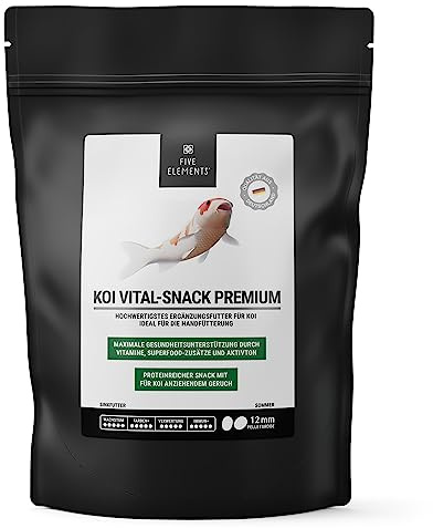 FIVE ELEMENTS® Koi Vital-Snack Premium | 1,4 kg | optimal als Leckerli zur Handfütterung | hochwertigstes Protein-Ergänzungsfutter für Koi | sinkend