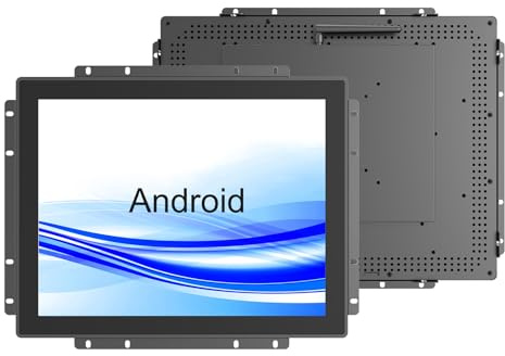 GreenTouch 15 Inch Open-Frame Touchscreen LCD Monitor -Android All in one Computer with RK3566 RAM 4G & ROM 32G - Capacitive PCAP -1024x768-5:4-Black - Front IK08/IP65