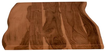 SAM Holzplatte Curt 80x60 cm Akazie nussbaum Baumkante Tischplatte