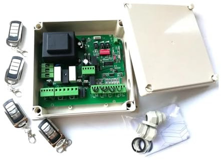 Kit de abridor automático de puerta corredera, Placa de circuito del operador del Motor del abridor de puerta oscilante automático 220VAC, controlador de tarjeta electrónica for abridor de puerta auto