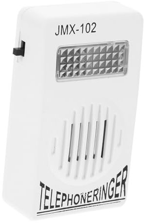 HOMOCONO Amplificatore Suoneria per Telefono Fisso Bianco, Design Leggero in Pp, per Amplificare Volume delle Chiamate a Casa