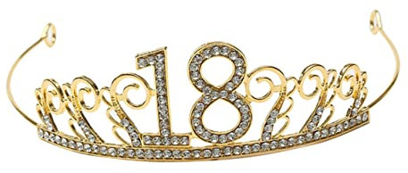 Healeved Tortenaufsatz Zum 18 Geburtstag Schimmernde Kristallkrone Dekoration Aus Feinem Strass Kuchenzubehör Für Partys