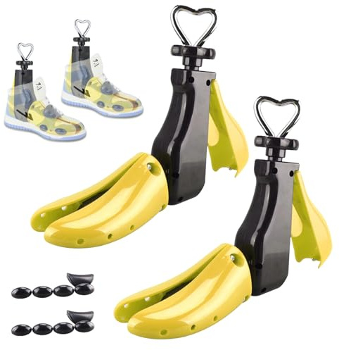 Bocguy Schuhdehner, 4-Wege Schuhspanner Herren 0,5 bis 1 Größe Vergrößern, Schuhdehner Schuhweiter für Einstellbare Schuspanner Länge und Breite, Schuhspanner Damen & Herren