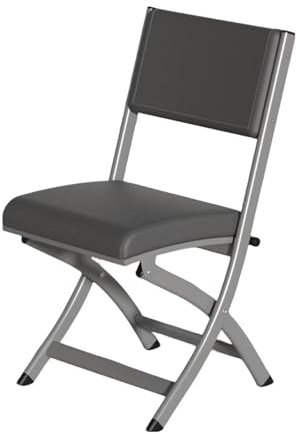 Bürostuhl klappbar gepolstert mit Partystühlen Schwarz Klappstühle für Kartentisch Grau Gepolsterter Sitz (1 Stück)