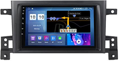 Estéreo de Coche 2 DIN Radio para S-uzuki Grand Vitara 2007-2013 Navegación GPS 9 Pantalla táctil Android 14 MP5 Reproductor Multimedia Receptor de vídeo con 4G/5G WiFi DSP Carplay,M600s