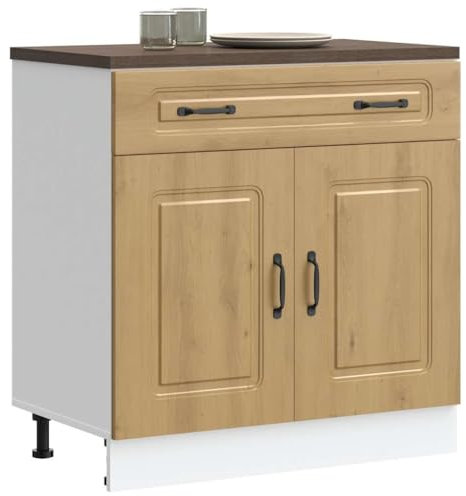Xichuzi Küchenunterschrank Kalmar Artisan-Eiche Holzwerkstoff, Küchenzeile, Küchenmöbel, Küchenunterschränke, Küchenblock - 853506