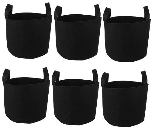 POPETPOP 6pezzi Borsa Per Coltivazione Feltro Traspirante Da Sacchetti Per Piante Per Balconi e Orticoltura Domestica Contenitore Per Piante Riutilizzabile e Portatile