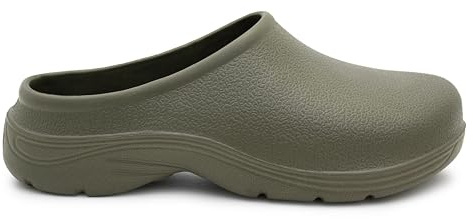Womens Garden Clogs Lightweight Waterproof EVA Beach Shoes Ladies Backless Indoor Slipper Kitchen Mules Poolside Sandal Water Shoes (Green, UK Footwear Size System, Adult, Women, Numeric, Medium, 5)