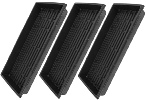 TOBBOMEY Vassoio per Coltivazione e Germinazione 3 Pezzi Nero 1,8 Mm Spessore 280 g Set per Vivaio Interno Ed Esterno per Fiori, Ortaggi e Piante Grasse, Trapianto Senza Danneggiare Radici