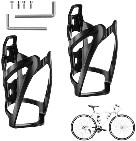 2er Pack Flaschenhalter Fahrrad Leichter Kunststoff Getränkehalter 35g | Fahrradzubehör zur Aufnahme von Getränkeflaschen, passend für Mountainbike und Rennrad mit einfacher Montage
