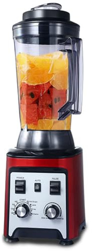 ERSINIAN Mixeur à Smoothies Haute Vitesse - Robot culinaire Professionnel 4L pour Smoothies, mixeur à Fruits portatif (Couleur : Rouge)