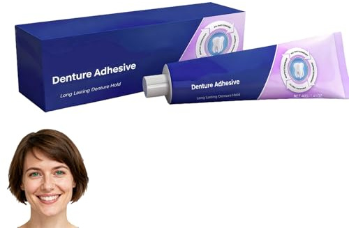 Adhesivo para prótesis dentales, adhesivo termoplástico para prótesis, adherencia duradera, pegamento dental práctico para los dientes, mejora el ajuste, la comodidad y la estabilidad. (1pcs)