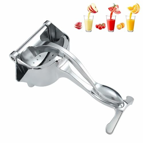 Lemon Squeezers, Manual Juicer, Heavy Duty Manual Fruit Juicer for Fresh Orange Pomegranate Citrus Lemon Lime Juice Home Kitchen Essentials (B-Silver, L)