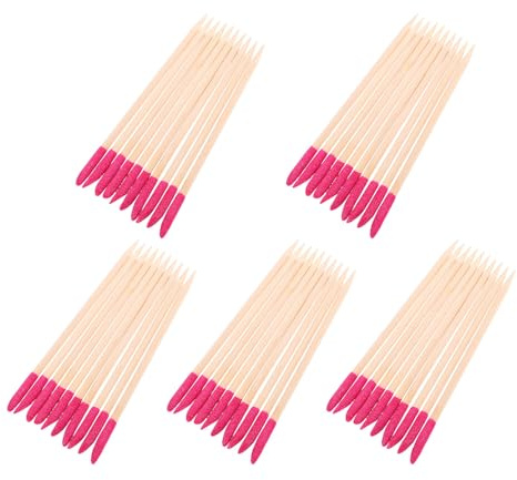 Genérico Palitos de Naranjo Manicura de Madera para Lijado y Cuidado de Uñas, Herramienta Ligera para Eliminación de Tejido Muerto en Salón y Uso Diy, Pack de 50 Unidades