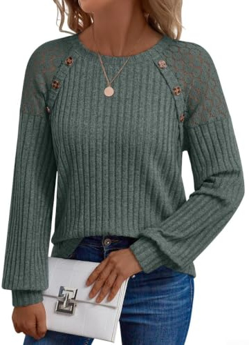 Whychstore Dam ihålig långärmad topp enfärgad vardaglig blus för strand semester yoga S-XXL