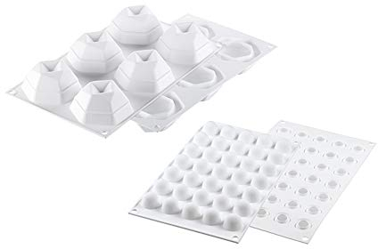Silikomart Stampi in Silicone per Dolci – Kit Cosmos 105 - Accessori Professionali per Cucina e Pasticceria - Stampini Monoporzione per Dolci Forno