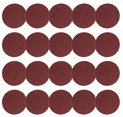 Utoolmart Disco de lijado de 100 mm de diámetro, 1000 granos, pulido, óxido de aluminio, papel de lija flocado, 25 piezas
