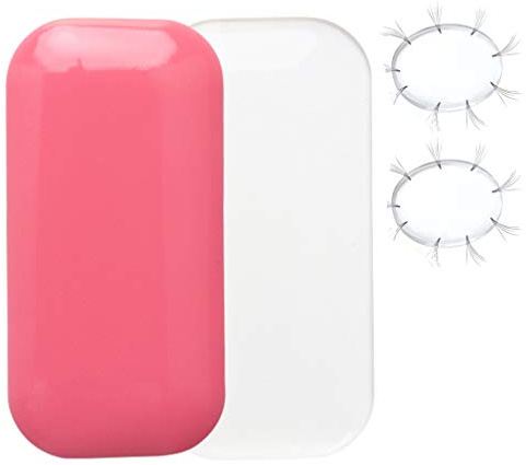 4-Pcs Silicone Eye Lashes Pallet, Reuseable Gel Eyelash Extension Extender Pads Mat Holder