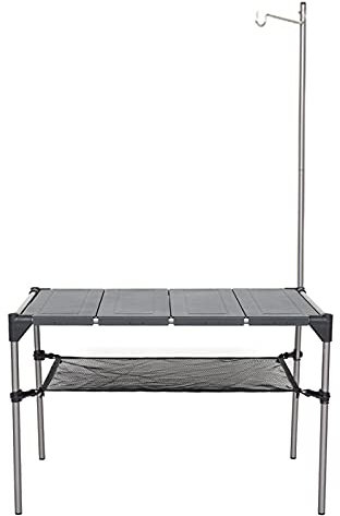 Outdoor Küche Camping Schränke Tragbarer Klappbarer Camping-Küchentisch Im Freien, DIY Outdoor-Klapptisch Aus Aluminiumlegierung Für Strandcamping-Party BBQ, Einfache Installation (Color : Set 1)