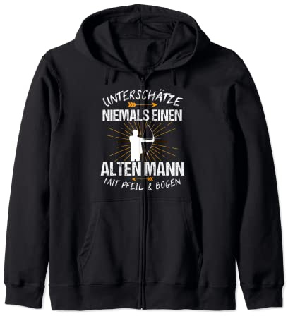 Bogenschießen Bogensport Bogenschütze Pfeil Geschenk Kapuzenjacke