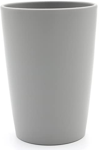 Magu 1 Nachhaltiger Biopolymer Becher (6 Farben) 100% Erdölfrei | Robust und Nachhaltig | Kunststoff Trinkbecher oder Zahnputzbecher silber