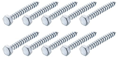 METALLIXITY Hex Tirefond Vis (M8x60mm)25pcs, Carbone Acier Autotaraudeurs Bois Boulons - pour Ménage Applications
