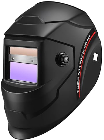 GFACHNT Maschera Saldatura Saldatura Autoscurante Casco per saldatura automatico, 9,2 x 4,2 cm, automatico, colori reali, per auto, oscuramento, corrente solare, 2 sensori ad arco, ampia ombreggiatura