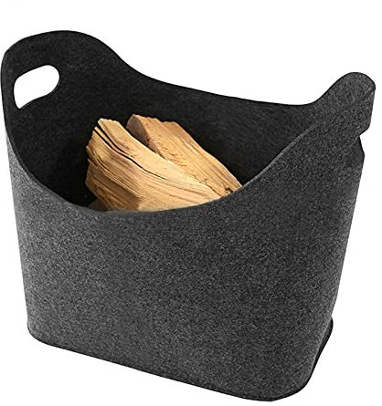 Borsa per legna da ardere 1 pz sacchetto di feltro legna da ardere camino legno feltro bag cestino fuoco legno tasca for legna da ardere cestino cesto di giornale cestino for lo shopping Utilizzato pe