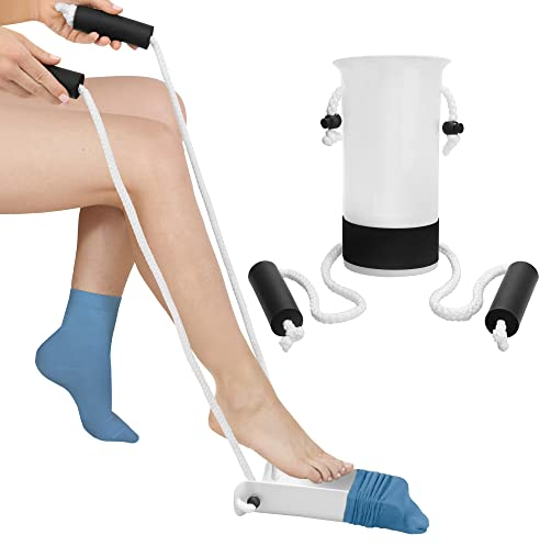 MILIFOX Normale Sockenhilfsgerät,Strumpfanziehhilfe Sockenanziehhilfe für Senioren,Schwangere und Immobile Menschen,Sockenhilfsgerät ohne Bücken