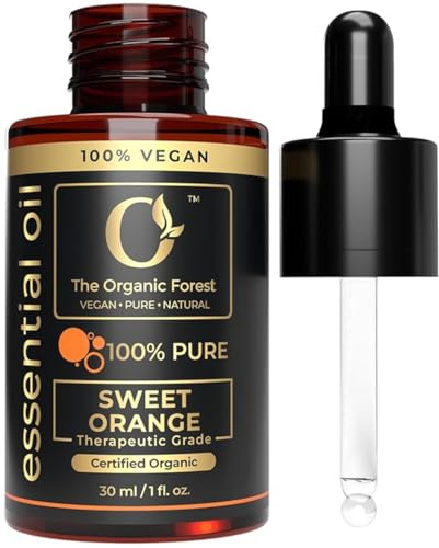 Sweet Orange Essential Oil for Skin | 100% Pure & Natural Oil for Diffuser | Essential Oils for Diffusers for Home | Aromatherapy Diffuser Oils | Sweet Orange Oil for Body |