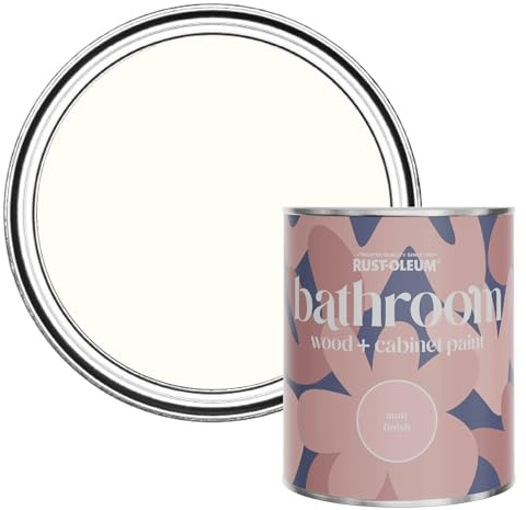 Rust-Oleum Pink Moisture Resistant Bathroom Wood & Cabinet Paint In Matt Finish - Sweet Nothing 750ml