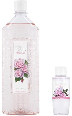 AGUA FRESCA DE RUY - Rosas Promoción 750 ml + 50 ml, Perfume Unisex, Pack 2 Productos, Colonia Hombre y Mujer, Eau de Toilette Masculina y Femenina, Aroma Cítrico y Floral, Fragancia Suave y Duradera