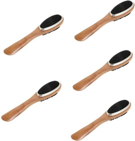 LIFKOME 5stücke Bürste Echtem Mit Naturborsten Für Schuhpflege Dual- Schuhputzbürste Für Politur Und Lange Bristle-bürste Für Kunstlederprodukte