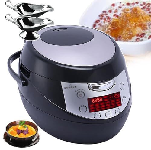 forplubossmmp Olla De Tapioca Automática Pearl Pot, Olla De Cocción Lenta Eléctrica Pearl Pot con Pantalla Táctil(Temperatura Y Tiempo Ajustables), Tetera con Burbujas Pearl Pot para Cafeterías 900W