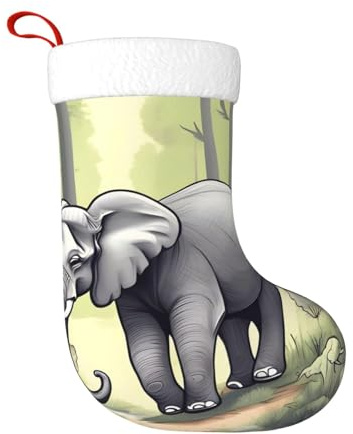 Dlxw Matching Santa Family Christmas Stockings christmasstockings Walking Elephant