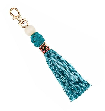 TENDYCOCO Fringe Quaste Schlüsselanhänger Pu- Handgefertigter Schlüsselring Im Boho-stil Dekorativer Taschenanhänger Zufällige Farben Langlebig Und
