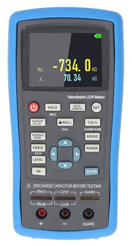 Multimètre Numérique, Testeur Multifréquence, avec écran TFT de 2,8 Pouces, Arrêt Automatique, Calibrage de Court-circuit Ouvert, Mode Condensateur électrolytique
