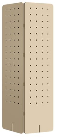 Genérico Estante de Almacenamiento de Pared de Tablero Perforado, Separador de ambientes de Tablero Perforado, biombo de Madera, mampara de privacidad Plegable, Expositor de Tablero Perforado para jo