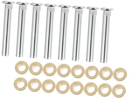 DONFAMDS 8pezzi Kit Riparazione Cerniere Portiera Auto Lega Di Alluminio Compatibile Con Navara Facile Installazione e Materiale Durevole Per Risolvere Gioco Delle Cerniere e Ripristinare