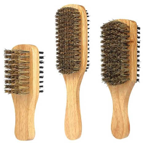 Mikinona 3stücke Bartbürste Mit Griff Aus Weichem Nylon Für Tägliche Bart Und Haarreinigung Für Heimgebrauch Und Professionelle Friseursalons