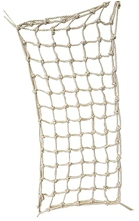 HYTROVE Papagei Kletternetz aus Hanfseil 50x100cm Spielzeug für Große und Mittelgroße Papageien Langlebig Installieren Verbessert die Körperliche Verfassung