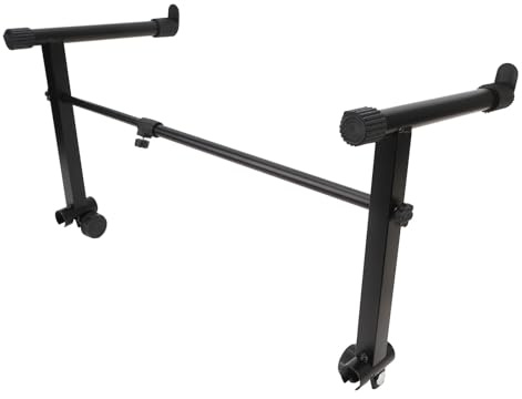 Pretfy Tastaturständer Erweiterung Vorläufiger Teil Leichtes Adapter Klavierbreite Riser -Doppelformstufe 75 Cm Erhöht 42 Metall Tragbare Kunststoffeinstellung