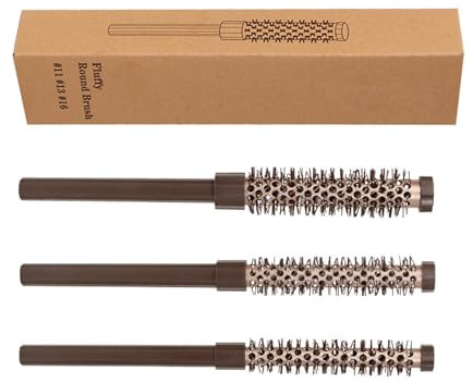 Lot de 3 brosses à cheveux rondes pour volumiser et boucler une frange courte et des racines
