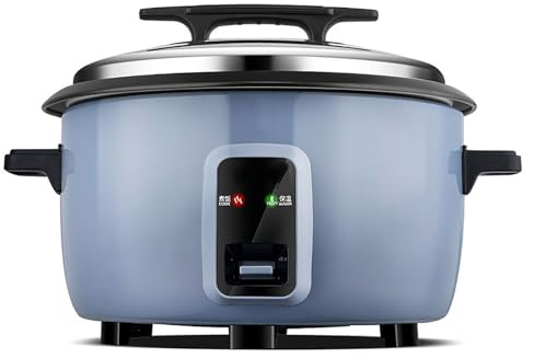 Olla arrocera comercial de gran capacidad y más caliente, olla arrocera extra grande con operación de un solo toque for 8-65 personas(10L)